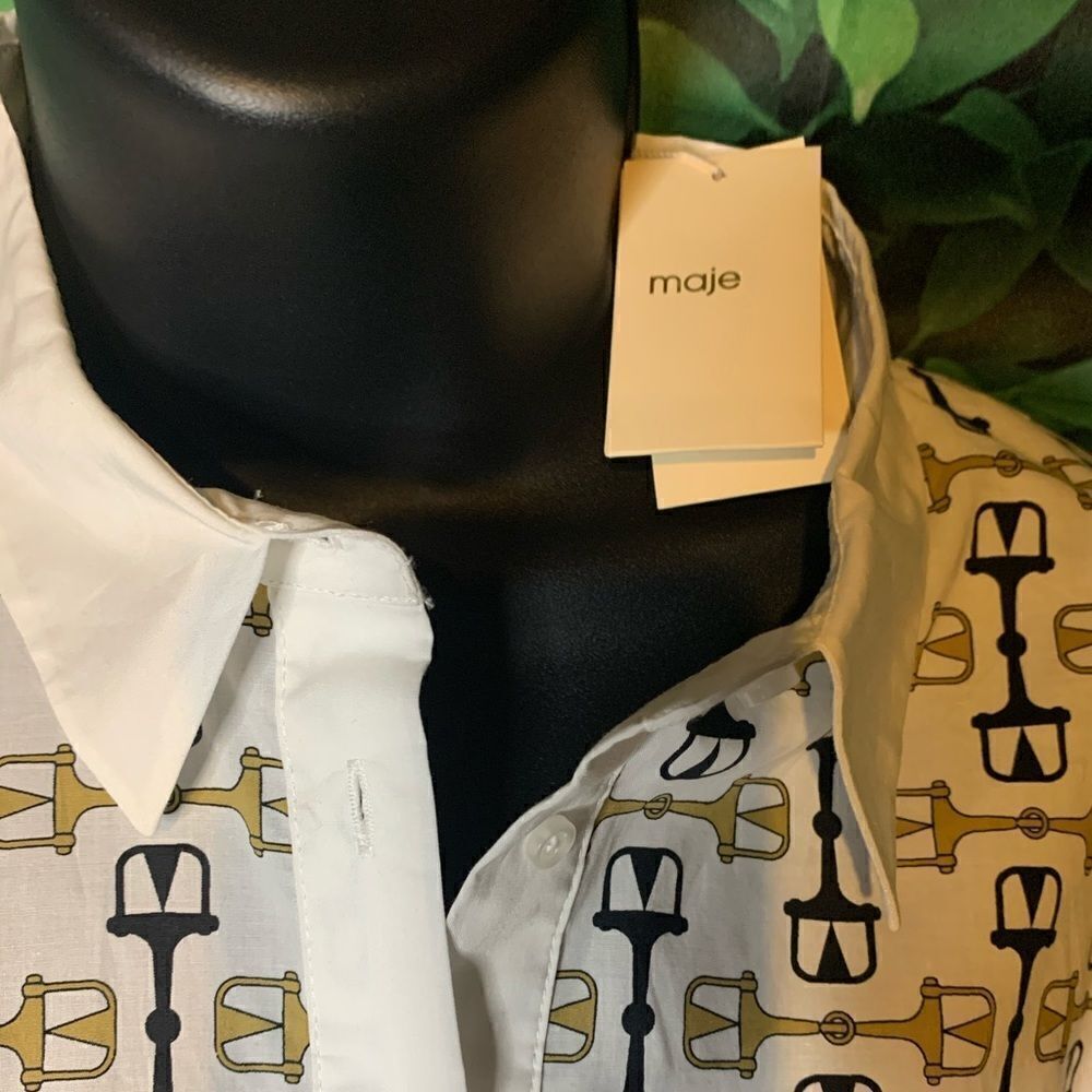 Maje Saddle Print Dress